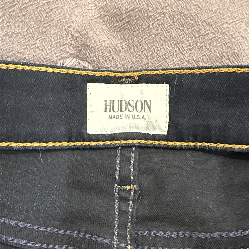 Hudson Nico Mid Rise Super Skinny Dark Blue Women's Jeans - Picture 2 of 5
